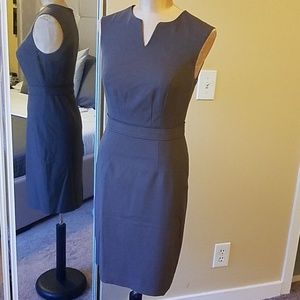 The Limited brownish-gray v-neck knee-length dress